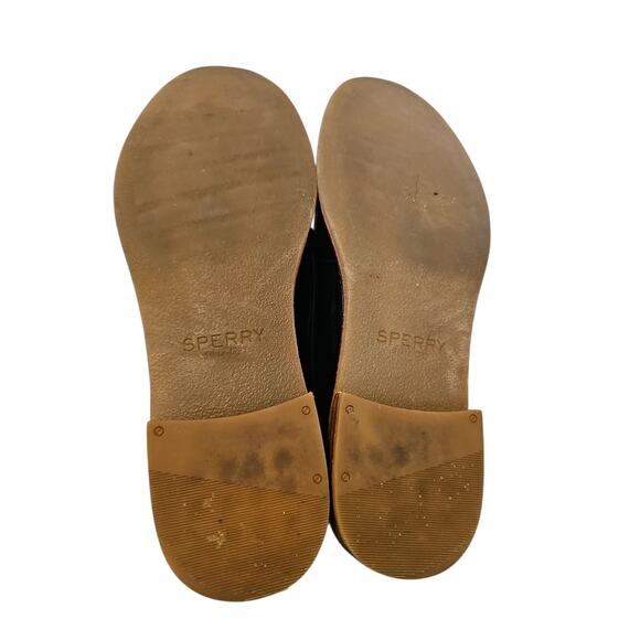 Sperry Seaport black patent leather  penny loafers sz 8.5 SH35 - Picture 8 of 8